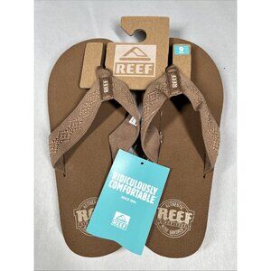 Reef Womens Sandy Thong Sandal Flip Flops Tan Size 9